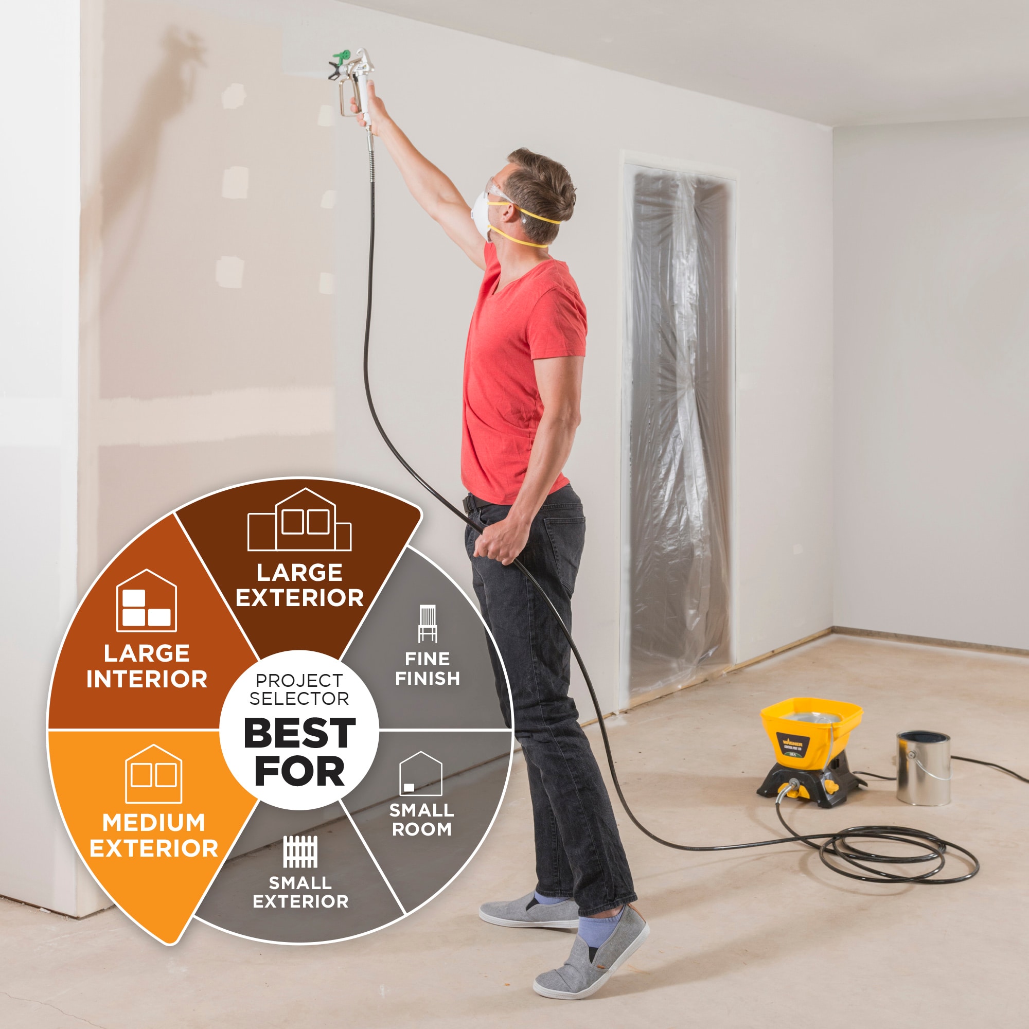 Wagner Control Pro 130 Electric Stationary Airless Paint Sprayer 10 Wagner Control Pro 130 Electric Stationary Airless Paint Sprayer - 1