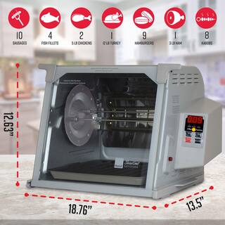 Digital Platinum Showtime Countertop Rotisserie Oven ST5000PLAT