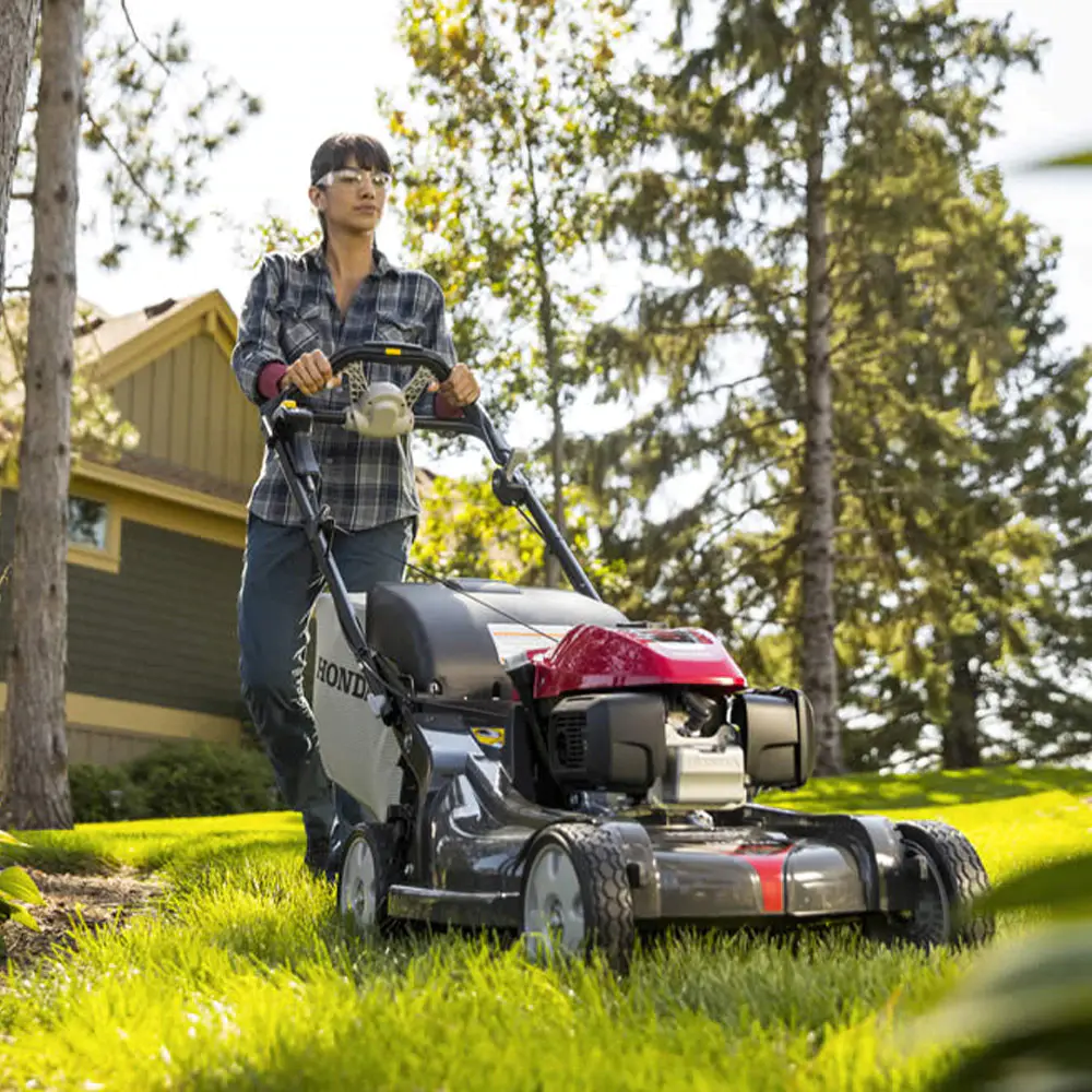 Honda 21-in Nexite Deck Self-Propelled Lawn Mower – Versamow 4-in-1 System – Hydrostatic Drive – Electric Start – GCV200 Engine with Roto-Stop