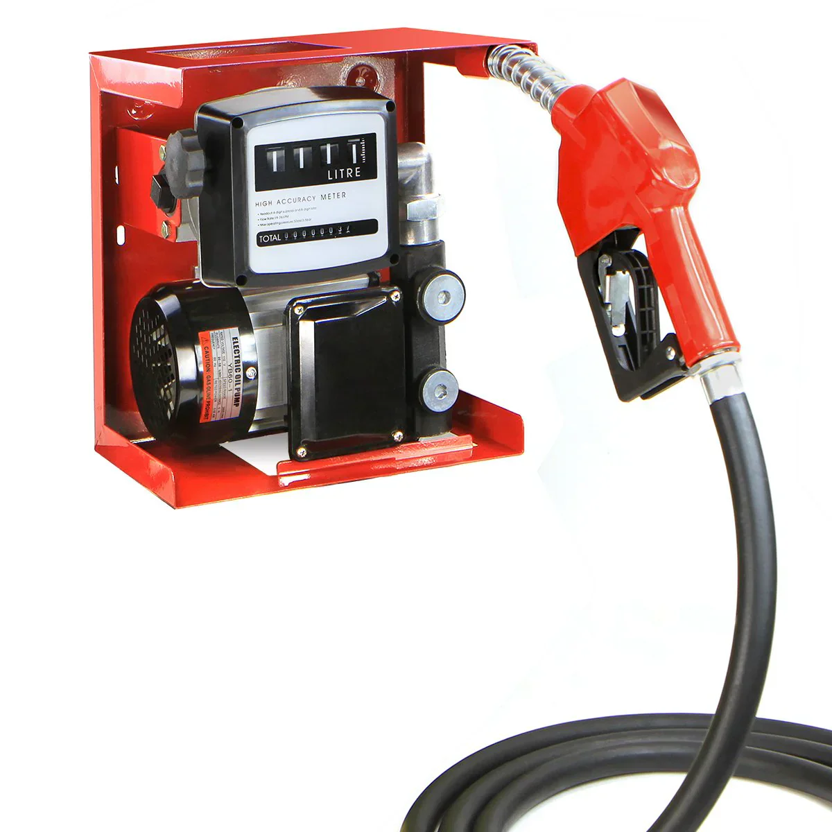 110V Diesel Biodiesel Kerosene Transfer Fuel Pump Meter Automatic